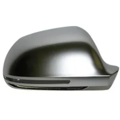 Coque rétroviseur extérieur droit effet aluminium pour AUDI A5 I phase 1, 2007-2011, feu clignotant, neuve