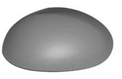 Coque rétroviseur gauche pour TOYOTA AYGO I phase 2, 2009-2012, Neuve à peindre