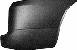 Crosse arrière droite pour FIAT DOBLO I phase 2, 2006-2010, noire, embout pare chocs arrière, Neuf