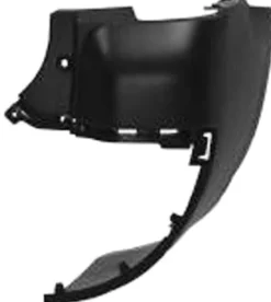 Crosse arrière droite pour PEUGEOT PARTNER II ph.1 2008-2012 (long) noire, embout pare chocs arrière