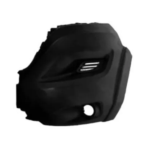 Crosse pare chocs avant gauche pour FIAT DUCATO III ph.2 depuis 2014 Heavy, embout noir, avec élargisseur, trou feu AB