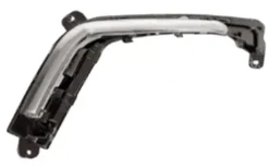 Enjoliveur grille de calandre gauche pour PEUGEOT 308 I ph.2, 2011-2013, moulure chromée, pare chocs