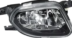 Feu antibrouillard avant droit pour MERCEDES CLASSE E (W211) de 2004 à 2006, H11, corps noir, Version HELLA, Neuf