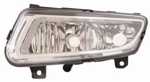 Feu antibrouillard avant gauche pour VOLKSWAGEN POLO V ph.1 2009-2014 H8, chromé, feu de jour diurne