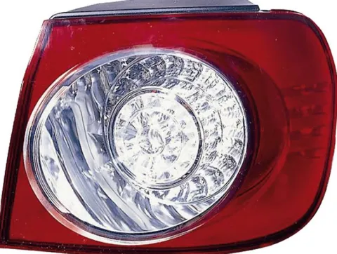 Feu arrière droit extérieur pour VOLKSWAGEN GOLF PLUS phase 1, 2005-2009, à led, partie sur aile