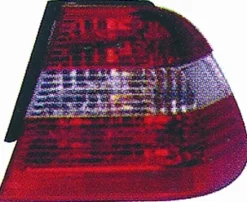 Feu arrière droit extérieur pour BMW série 3 E46 2001-2004, blanc et rouge, mod. 4 portes, Neuf
