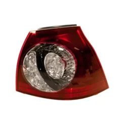 Feu arrière droit extérieur pour VOLKSWAGEN GOLF V 2003-2008, mod. R32, rouge/blanc, à LED, partie sur aile