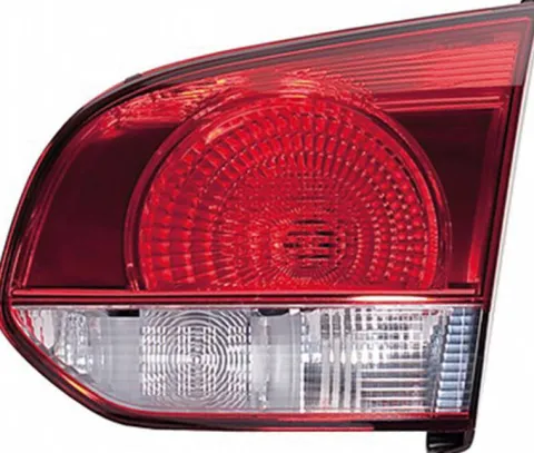 Feu arrière droit intérieur pour VOLKSWAGEN GOLF VI 2008-2012 rouge/blanc (type Hella) partie hayon