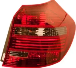 Feu arrière droit pour BMW SERIE 1 E87N de 2007 à 2011, modèle 5 portes, noir, LED, rouge et fumé, BLACK LINE, Neuf