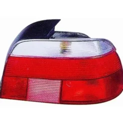 Feu arrière droit pour BMW Serie 5 E39 1995-2003, Rouge/Blanc, Mod. 4 portes, Neuf