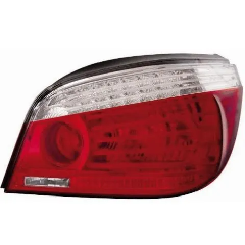 Feu arrière droit pour BMW Serie 5 E60-E61 RY, 2007-2010, Mod. berline, Rouge-Blanc, Neuf