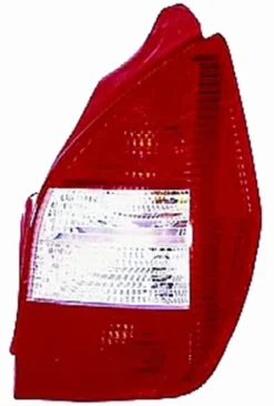 Feu arrière droit pour CITROËN C2 phase 2, 2008-2010, rouge/blanc, Neuf