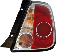 Feu arrière droit pour FIAT 500 phase 1, 2007-2015, contour noir, Neuf