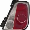 Feu arrière droit pour FIAT 500 phase 1, 2007-2015, (cabriolet), contour noir, Neuf