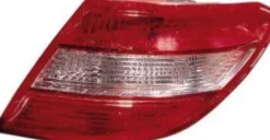Feu arrière droit pour MERCEDES CLASSE C phase 1 2007-2011 (W204), blanc/rouge, Mod. Berline, Neuf