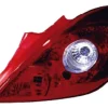 Feu arrière droit pour OPEL CORSA D phase 1, 2006-2010, rouge/blanc, (3 portes), Neuf