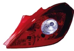 Feu arrière droit pour OPEL CORSA D phase 1, 2006-2010, rouge/blanc, (3 portes), Neuf