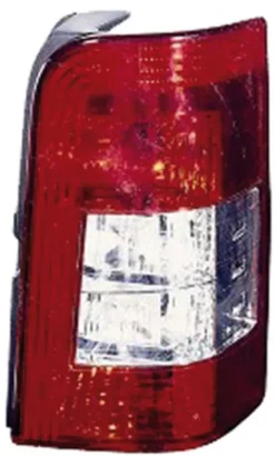 Feu arrière droit pour PEUGEOT PARTNER I phase 2, 2006-2008, rouge/blanc, (2 portes arrière), Neuf
