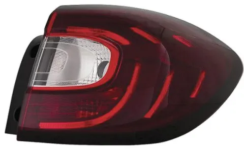Feu arrière droit pour RENAULT CAPTUR, 2017-2019, externe, à LED, blanc et rouge, Neuf