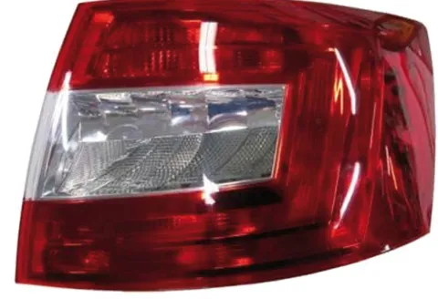 Feu arrière droit pour SKODA OCTAVIA III phase 1 2013-2016, Mod. Berline, Rouge Incolore, Neuf