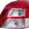 Feu arrière droit pour TOYOTA YARIS II phase 2, 2009-2011, (rouge/blanc), Neuf