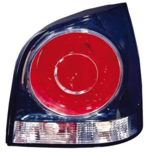 Feu arrière droit pour VOLKSWAGEN POLO IV de 2005 à 2009, fond noir, Neuf