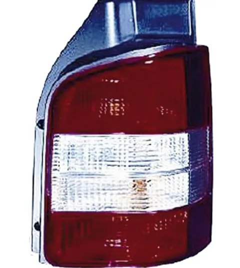 Feu arrière droit pour VOLKSWAGEN TRANSPORTER T5, 2003-2009, (2 portes arrière), rouge/blanc, Neuf