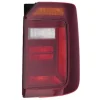 Feu arrière droit pour VOLKSWAGEN CADDY IV, 2015-2020, mod. Hayon, fond noir, neuf