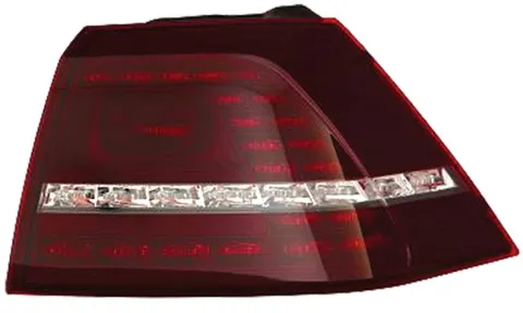 Feu arrière extérieur droit VOLKSWAGEN GOLF VII ph. 1 2012-2016, rouge foncé, Mod. R, Neuf