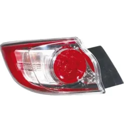 Feu arrière extérieur gauche pour MAZDA 3 II 2009-2013, 5 portes, blanc/rouge, neuf