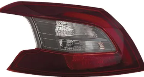 Feu arrière extérieur gauche PEUGEOT 308 II phase 2 T9 2017-2021, à LED, rouge/blanc, Neuf