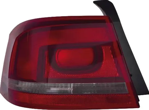 Feu arrière extérieure gauche pour VOLKSWAGEN PASSAT B7 2011-2014, rouge fumé, Mod. Berline, Neuf