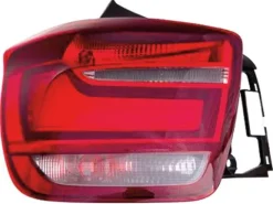 Feu arrière gauche à LED pour BMW Serie 1 F20 2011-2015, rouge-incolore, Neuf