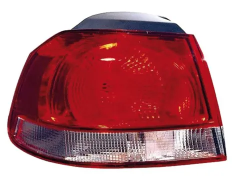 Feu arrière gauche extérieur pour VOLKSWAGEN GOLF VI 2008-2012 rouge/blanc (type Valeo) partie aile