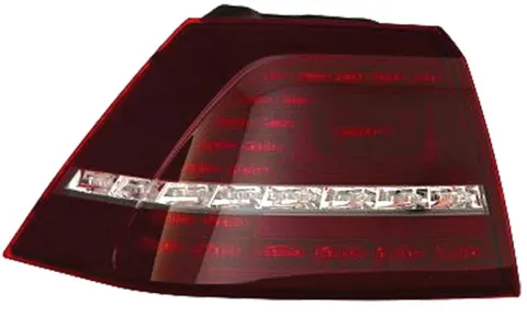 Feu arrière gauche extérieur pour VOLKSWAGEN GOLF VII ph. 1 2012-2016 rouge foncé, Mod. R, Neuf
