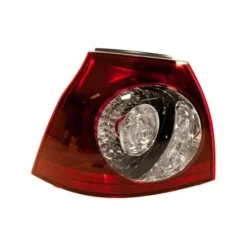 Feu arrière gauche extérieur pour VOLKSWAGEN GOLF V 2003-2008, mod. R32, rouge/blanc, à LED, partie sur aile
