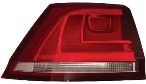 Feu arrière gauche extérieur pour VOLKSWAGEN GOLF VII ph. 1 2012-2016 rouge/blanc, Variant SW