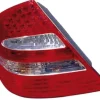Feu arrière gauche extérieur à LED pour MERCEDES CLASSE E (W211) de 2002 à 2006, Mod. Berline-AVANTGARDE, incolore-rouge, Neuf