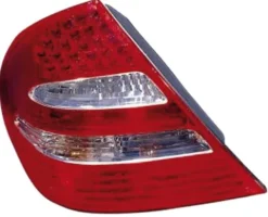 Feu arrière gauche extérieur à LED pour MERCEDES CLASSE E (W211) de 2002 à 2006, Mod. Berline-AVANTGARDE, incolore-rouge, Neuf