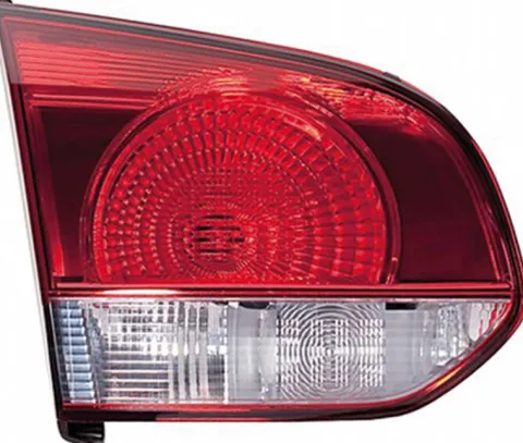 Feu arrière gauche intérieur pour VOLKSWAGEN GOLF VI 2008-2012 rouge/blanc (type Hella) partie hayon