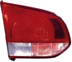 Feu arrière gauche intérieur pour VOLKSWAGEN GOLF VI 2008-2012 rouge/blanc (type Valeo) partie hayon