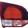 Feu arrière gauche intérieur pour VOLKSWAGEN GOLF VI 2008-2012 rouge/fumé (type Hella) partie hayon