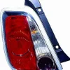 Feu arrière gauche pour ABARTH 500, 595-695 de 2008 à 2015, contour chromé, Neuf