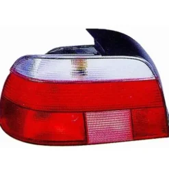 Feu arrière gauche pour BMW Serie 5 E39 1995-2003, Rouge/Blanc, Mod. 4 portes, Neuf