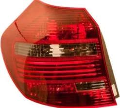 Feu arrière gauche pour BMW SERIE 1 E87N de 2007 à 2011, modèle 5 portes, noir, LED, rouge et fumé, BLACK LINE, Neuf