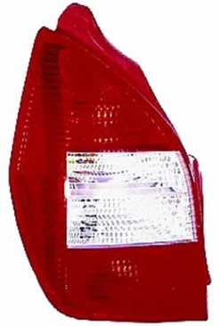 Feu arrière gauche pour CITROËN C2 phase 2, 2008-2010, rouge/blanc, Neuf