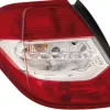 Feu arrière gauche pour CITROËN C4 II phase 1, 2010-2014, rouge/blanc, Neuf