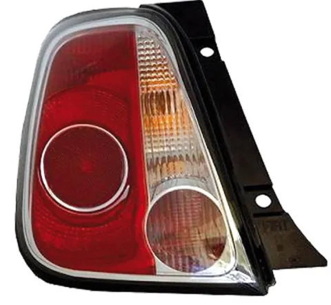 Feu arrière gauche pour FIAT 500 phase 1, 2007-2015, contour noir, Neuf