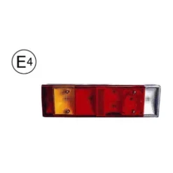Feu arrière gauche pour IVECO EUROTECH 1992-2002, avec connecteur arrière et feu plaquette, Neuf