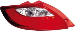 Feu arrière gauche pour MAZDA 2 II 2007-2014, rouge-incolore, Neuf